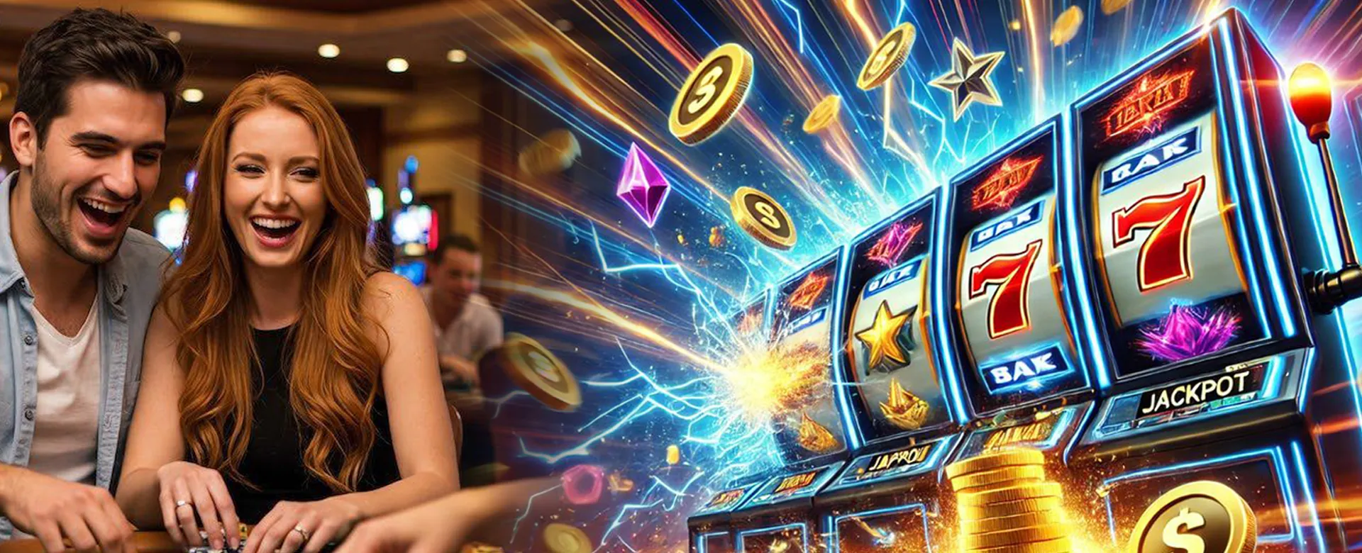 Golden casino chips on a vibrant table